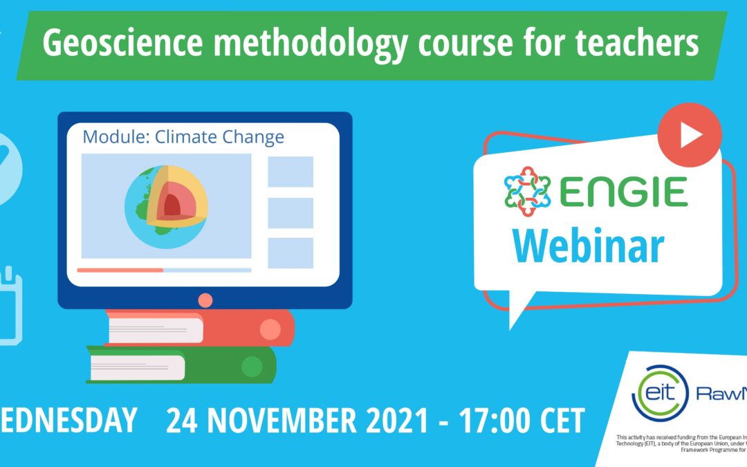 ENGIE webinar on the geoscience methodology course for teachers